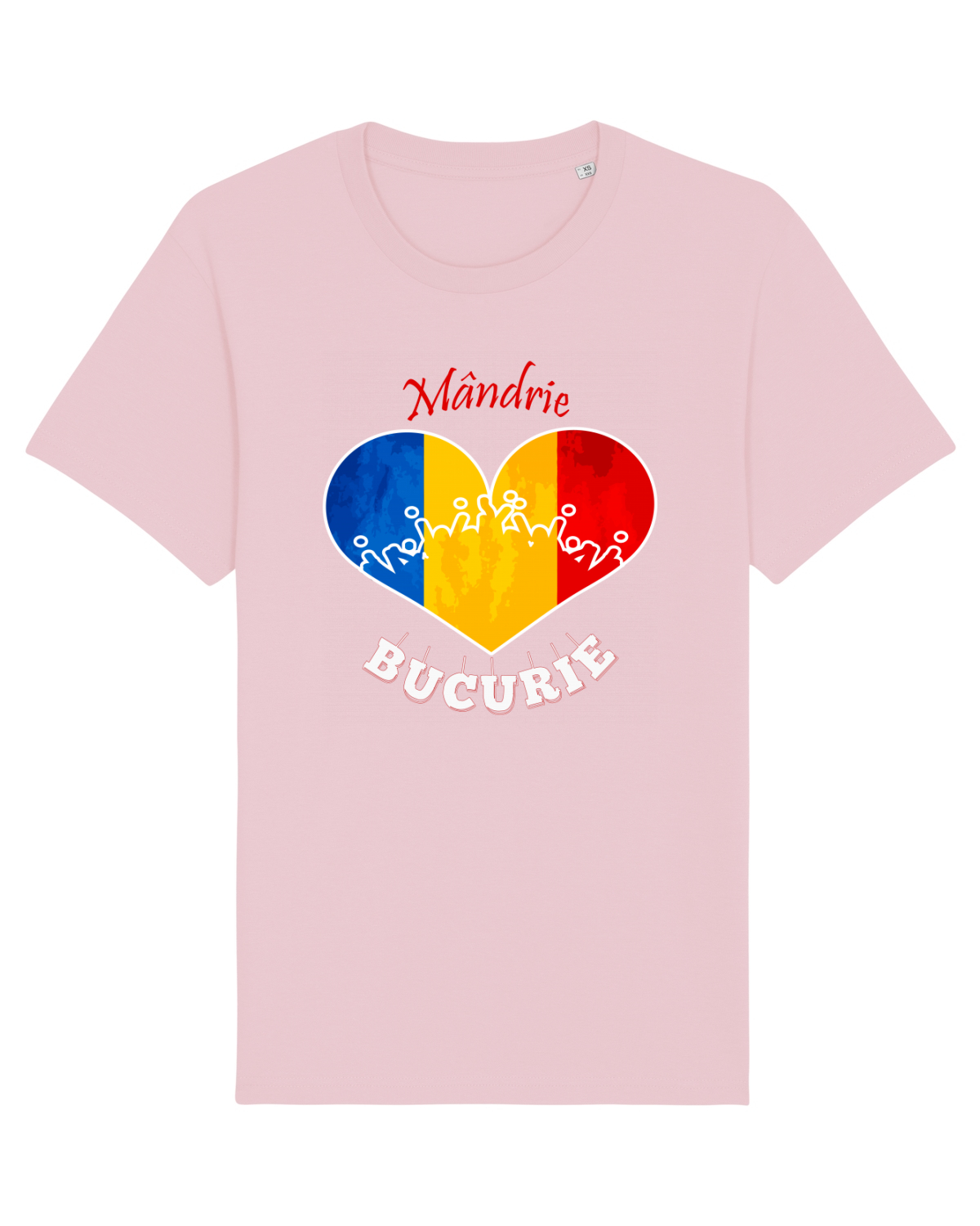 Tricou mânecă scurtă Unisex Rocker Cotton Pink