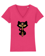 Mystique Tricou mânecă scurtă guler V Damă Evoker