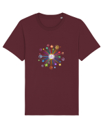 Be Happy! Tricou mânecă scurtă Unisex Rocker
