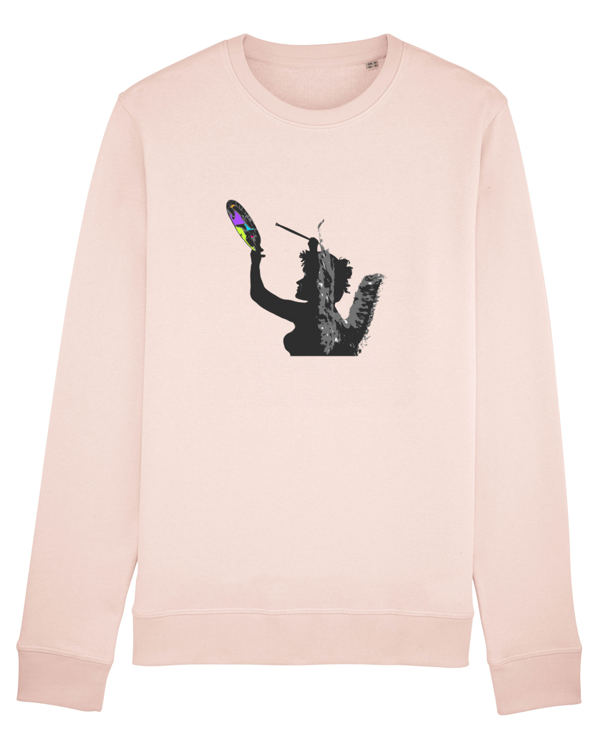 Bluză mânecă lungă Unisex Rise Candy Pink