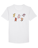 Animale Dansatoare Tricou mânecă scurtă guler larg Bărbat Skater