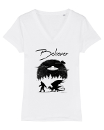 Believer Întâlnire Epică Tricou mânecă scurtă guler V Damă Evoker