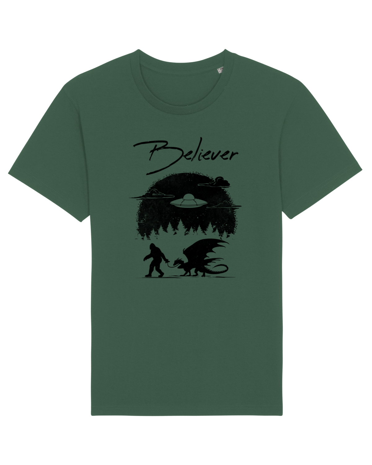 Tricou mânecă scurtă Unisex Rocker Bottle Green