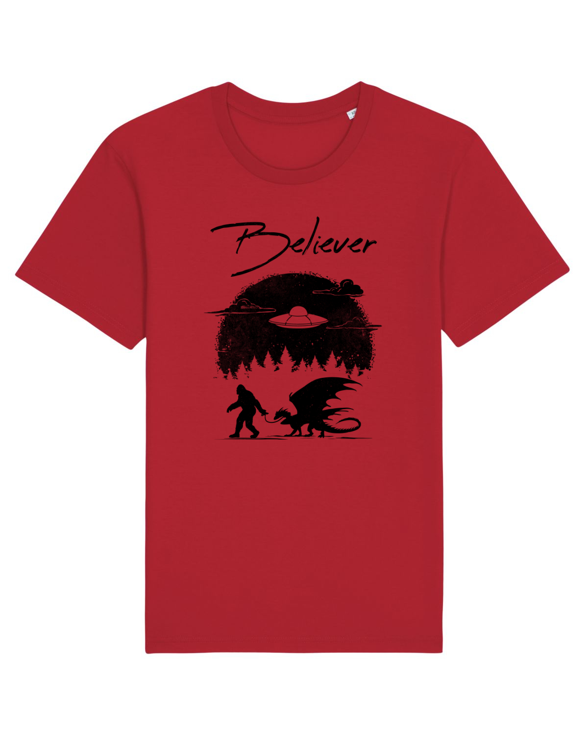Tricou mânecă scurtă Unisex Rocker Red