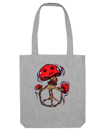 Trippy Magic Mushrooms Heather Grey