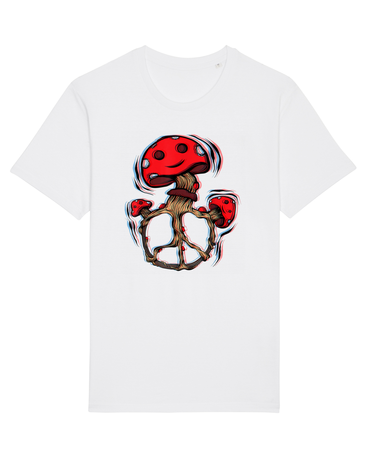 Tricou mânecă scurtă Unisex Rocker White