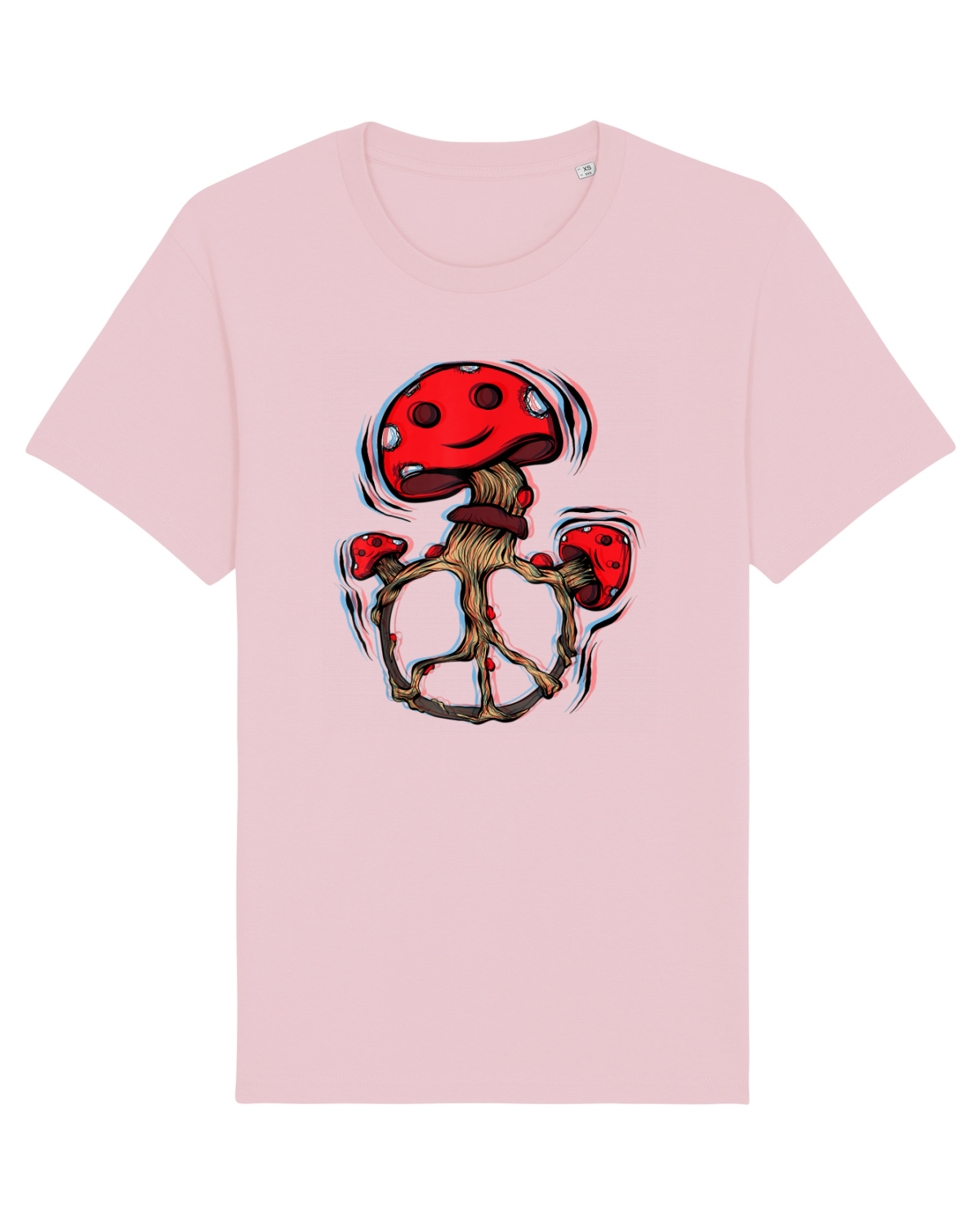 Tricou mânecă scurtă Unisex Rocker Cotton Pink