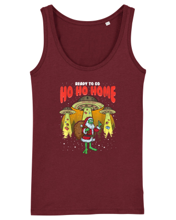 Santa Alien Funny Mos Craciun Burgundy
