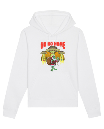 Santa Alien Funny Mos Craciun White
