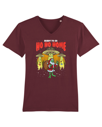 Santa Alien Funny Mos Craciun Burgundy