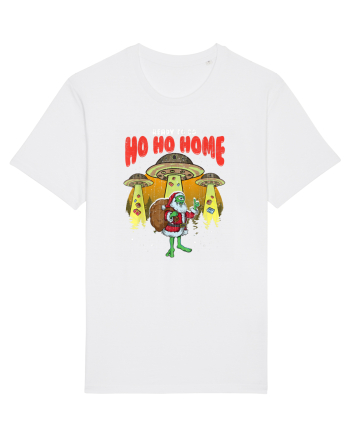 Santa Alien Funny Mos Craciun White