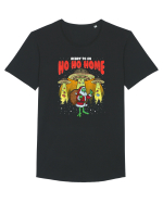 Santa Alien Funny Mos Craciun Tricou mânecă scurtă guler larg Bărbat Skater