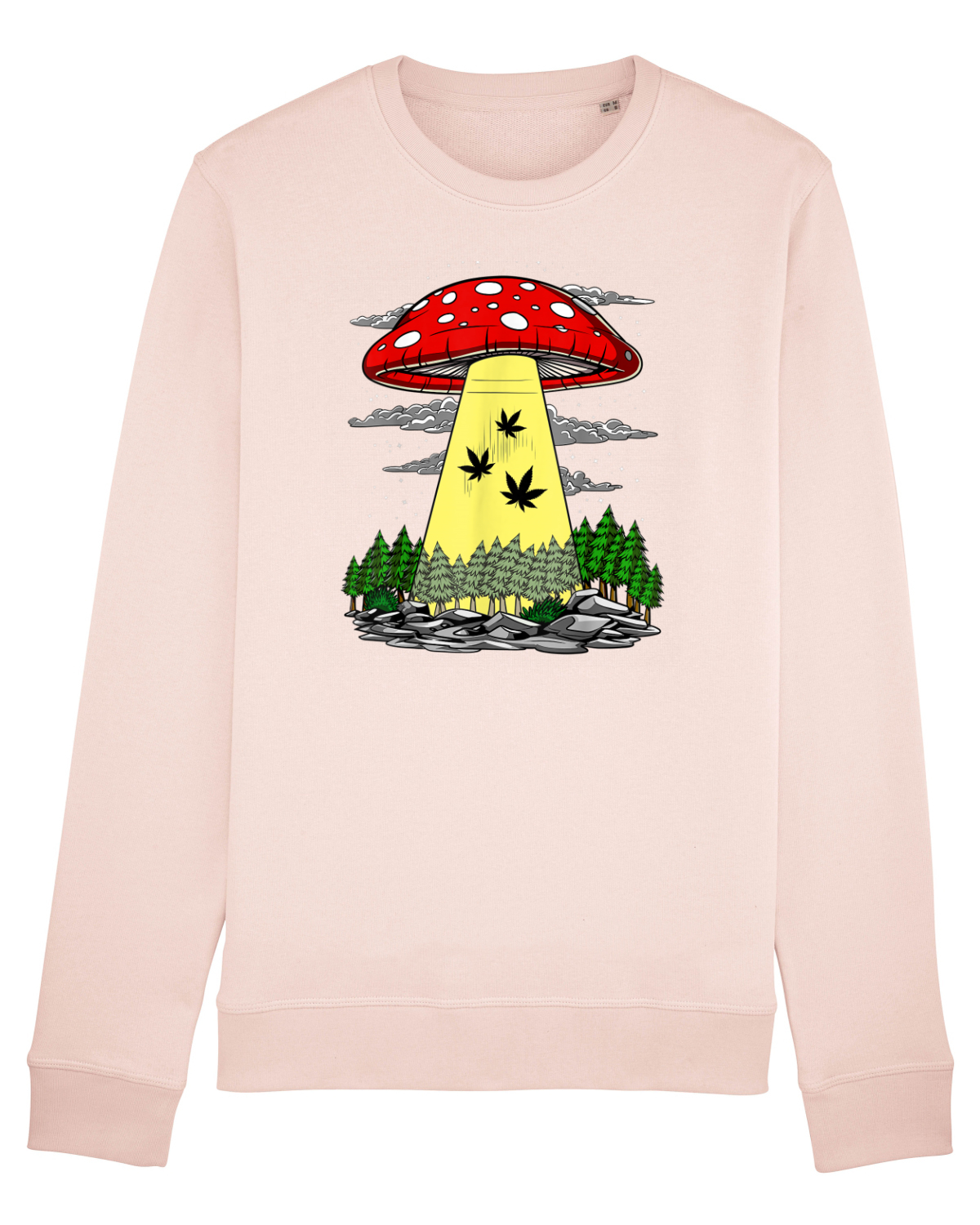 Bluză mânecă lungă Unisex Rise Candy Pink