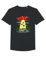 Abduction Magic Mushrooms Tricou mânecă scurtă guler larg Bărbat Skater