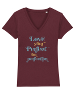 Imperfecțiune Perfectă Tricou mânecă scurtă guler V Damă Evoker