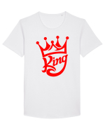 King Tricou mânecă scurtă guler larg Bărbat Skater
