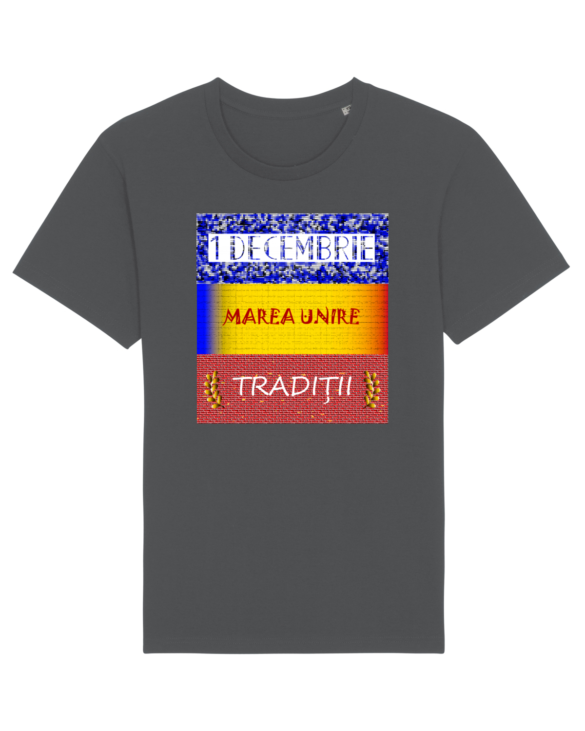 Tricou mânecă scurtă Unisex Rocker Anthracite