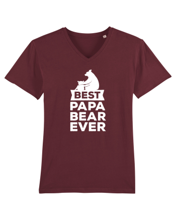 Best Papa Bear Burgundy
