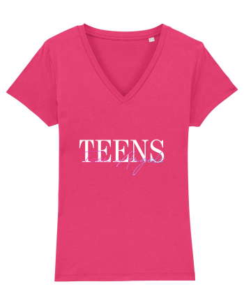 TEEN ANGELS TEE 21 Raspberry