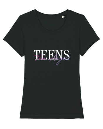 TEEN ANGELS TEE 21 Black