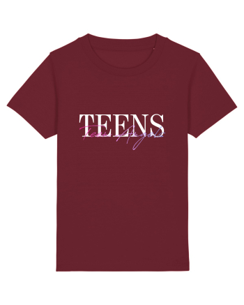 TEEN ANGELS TEE 21 Burgundy