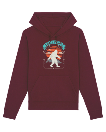 BIGFOOT I Hate People Burgundy