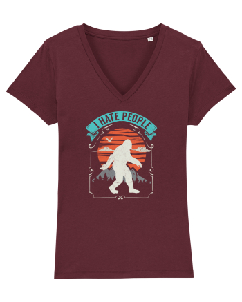 BIGFOOT I Hate People Burgundy