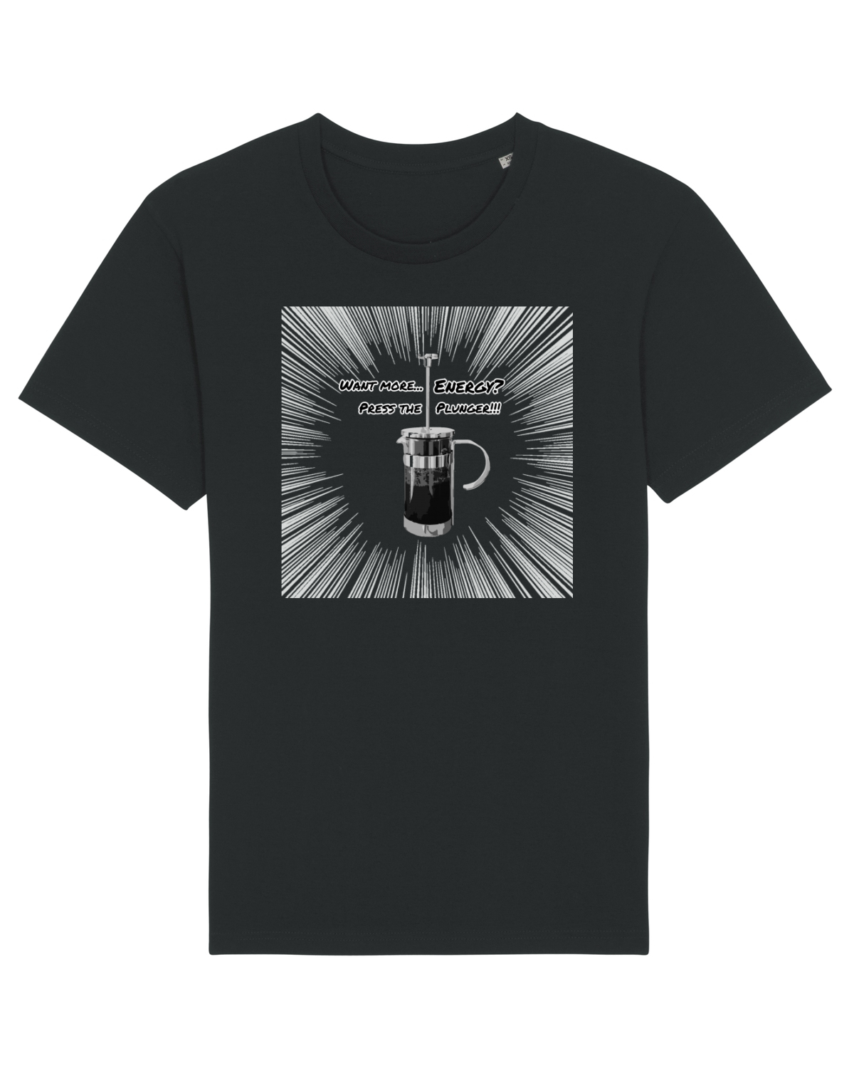 Tricou mânecă scurtă Unisex Rocker Black