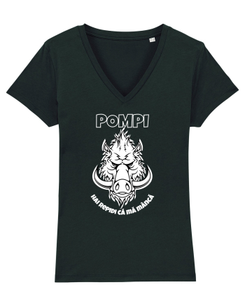 Pompi White Black