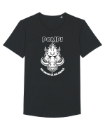 Pompi White Tricou mânecă scurtă guler larg Bărbat Skater