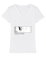 NARUTO - Baryon Mode Tricou mânecă scurtă guler V Damă Evoker