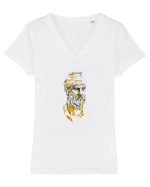 Cap de Dac 1. Tricou mânecă scurtă guler V Damă Evoker