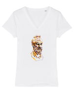 Cap de Dac 2. Tricou mânecă scurtă guler V Damă Evoker