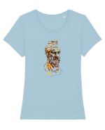Cap de Dac 2. Tricou mânecă scurtă guler larg fitted Damă Expresser