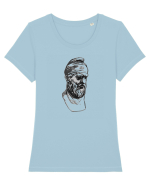 Cap de Dac 5. Tricou mânecă scurtă guler larg fitted Damă Expresser