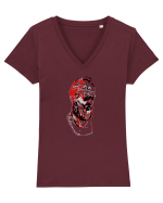 Cap de Dac 7. Tricou mânecă scurtă guler V Damă Evoker