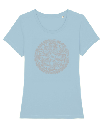 Ornament dacic. Sky Blue