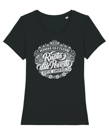 Ruptă din povești alb Black