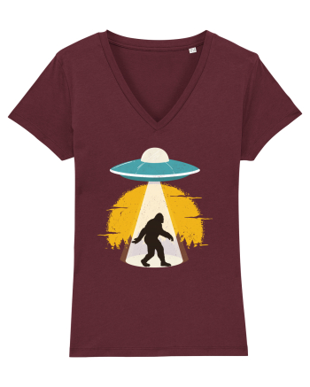 BIGFOOT UFO Abduction Burgundy
