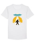 BIGFOOT UFO Abduction Tricou mânecă scurtă guler larg Bărbat Skater