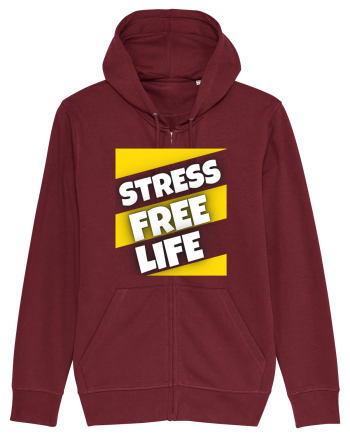 Stress Free Life Burgundy