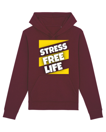 Stress Free Life Burgundy