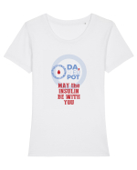 May the insulin be with you Tricou mânecă scurtă guler larg fitted Damă Expresser