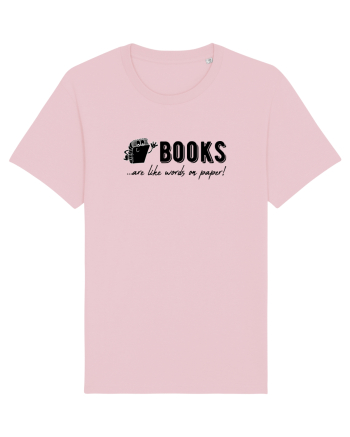 Cărțile sunt gen vorbe pe hârtie Cotton Pink