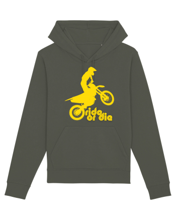Ride or die - motocross - yellow Khaki