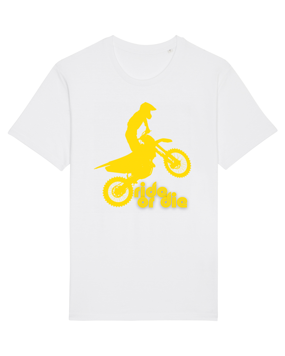 Tricou mânecă scurtă Unisex Rocker White