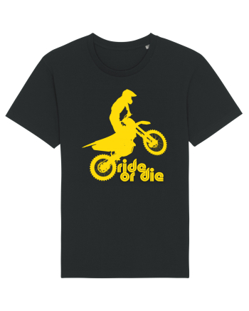 Ride or die - motocross - yellow Black