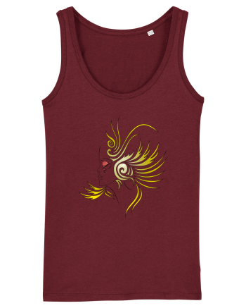 Gold Women Burgundy