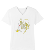 Gold Women Tricou mânecă scurtă guler V Bărbat Presenter