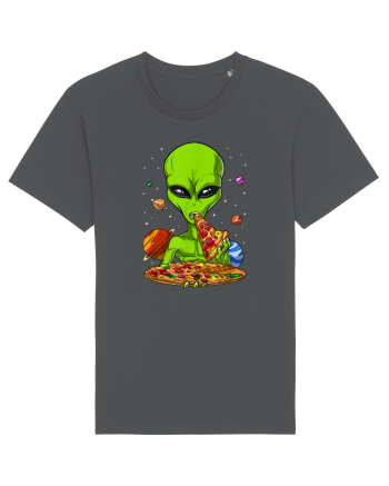 Alien Eating Pizza Anthracite